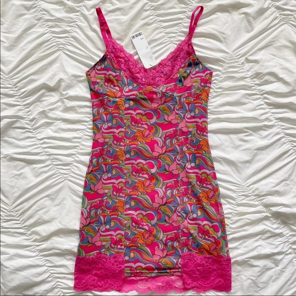 NWT UO london psychadelic bodycon dress